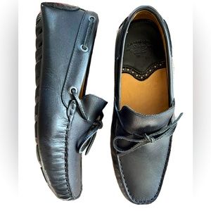 Bass Slip On Loafer Driving Shoes Mocs Loafers Black Size 7 EUC